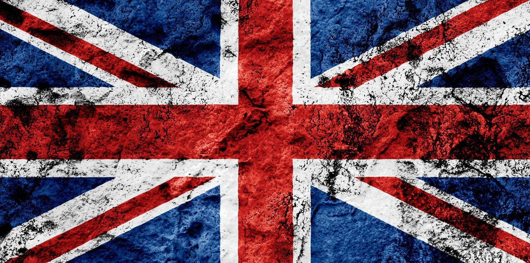 United Kingdom Flag With Black Dust Wallpaper