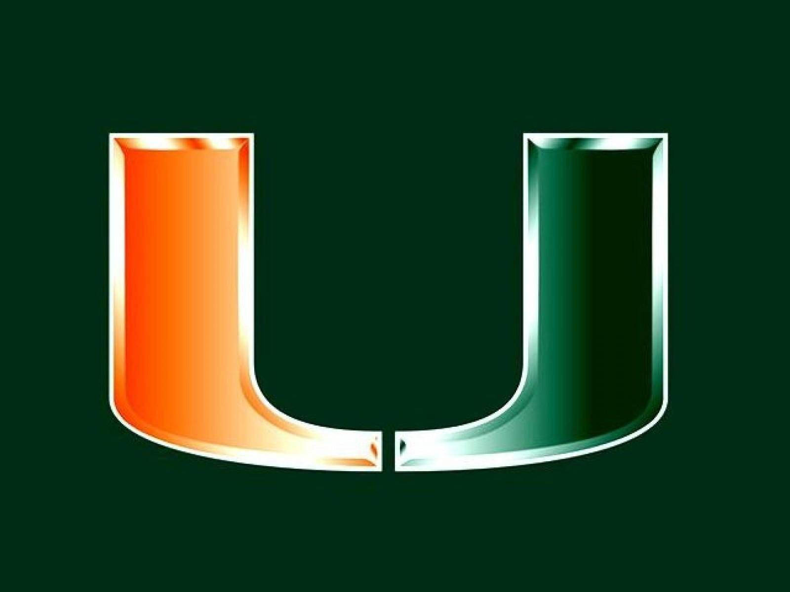 University Of Miami U Logo Wallpaper