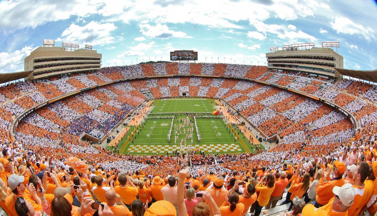 University Of Tennessee Jam-packed Stadium Wallpaper