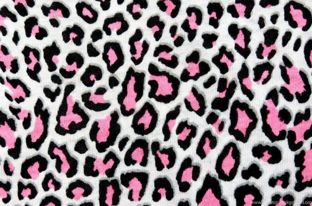 Unleash Your Inner Wild Side With Pink Leopard Print Wallpaper