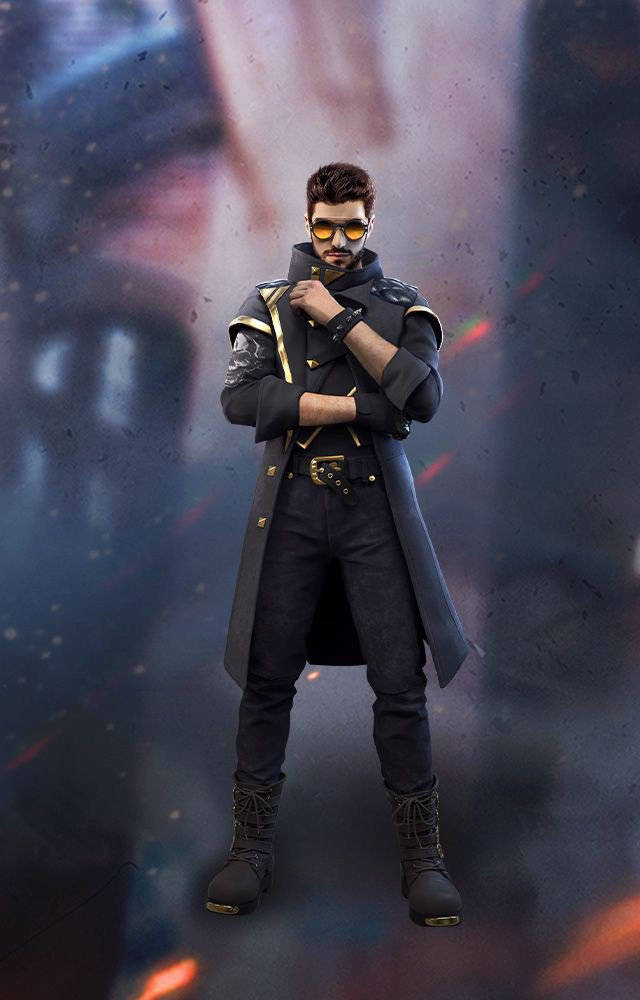 Unleash Your Strength With Free Fire Classic Alok Skin Character Wallpaper