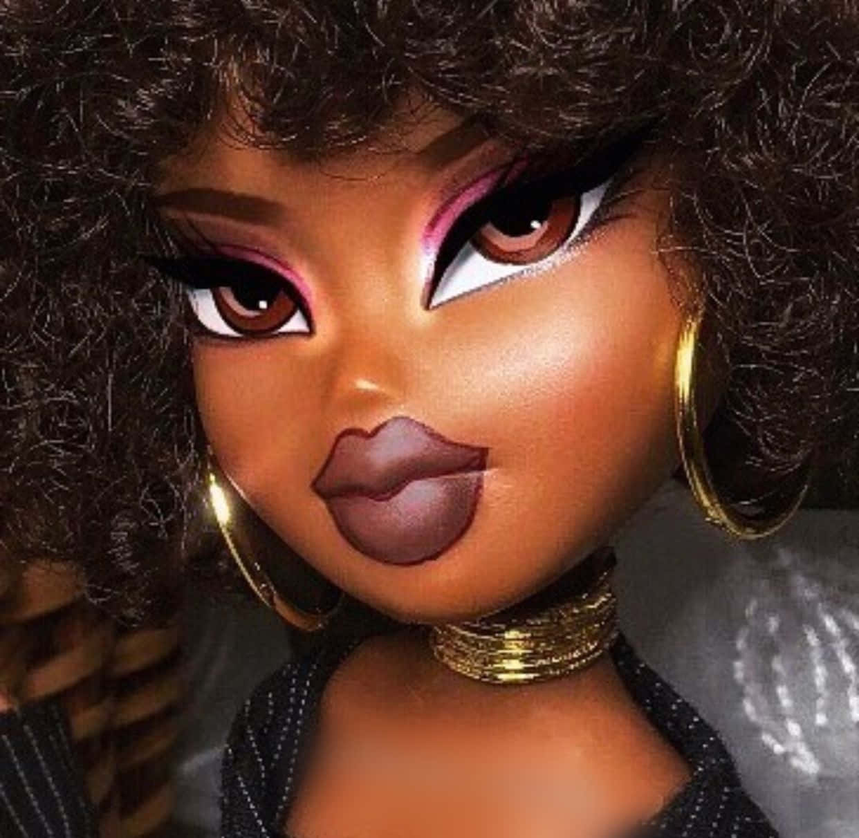 Unleashing Your Inner Diva With Black Bratz Aesthetic. Wallpaper