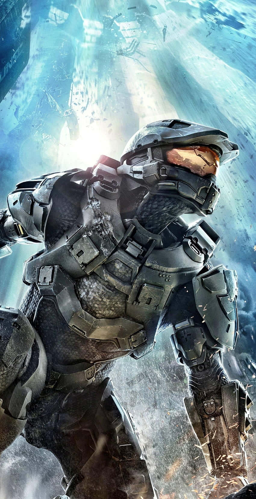 Unlock The Future With The Master Chief Phone Wallpaper