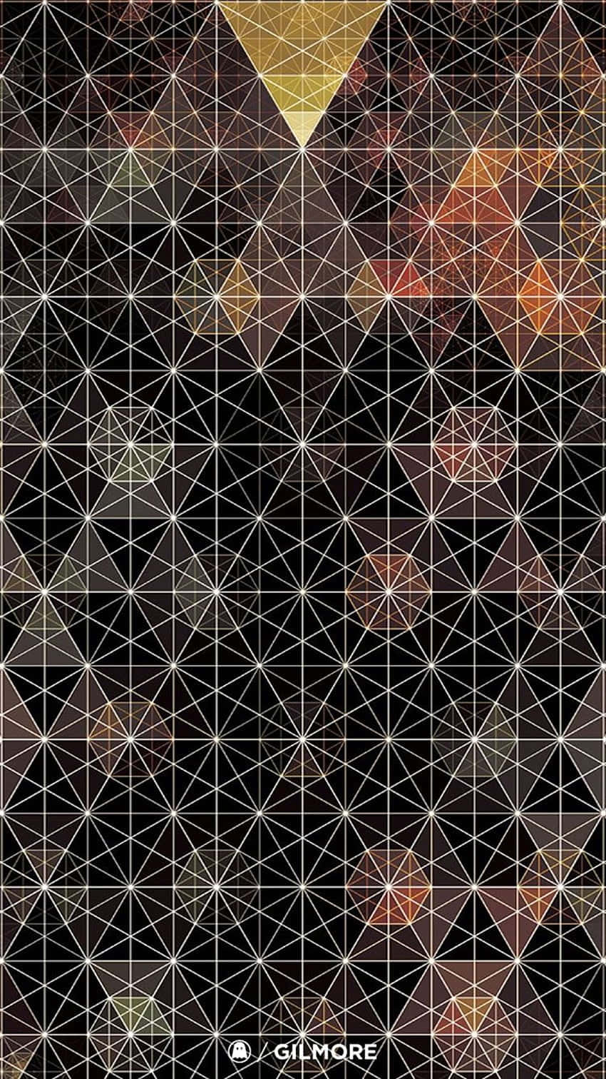 Unlock Unlimited Creativity With The Bold And Modern Geometric Iphone Wallpaper