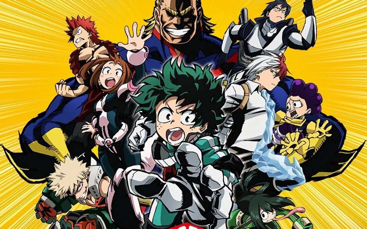 Unlock Your True Potential With My Hero Academia Laptop. Wallpaper