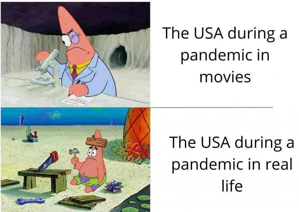 Usa Pandemic Spongebob Meme Wallpaper