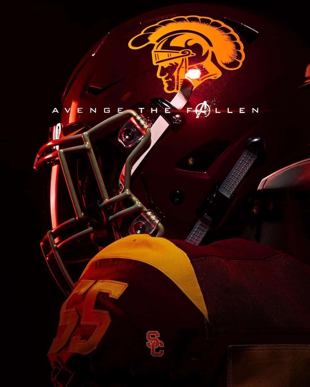Usc Football Helmets - Adrian Allen Wallpaper