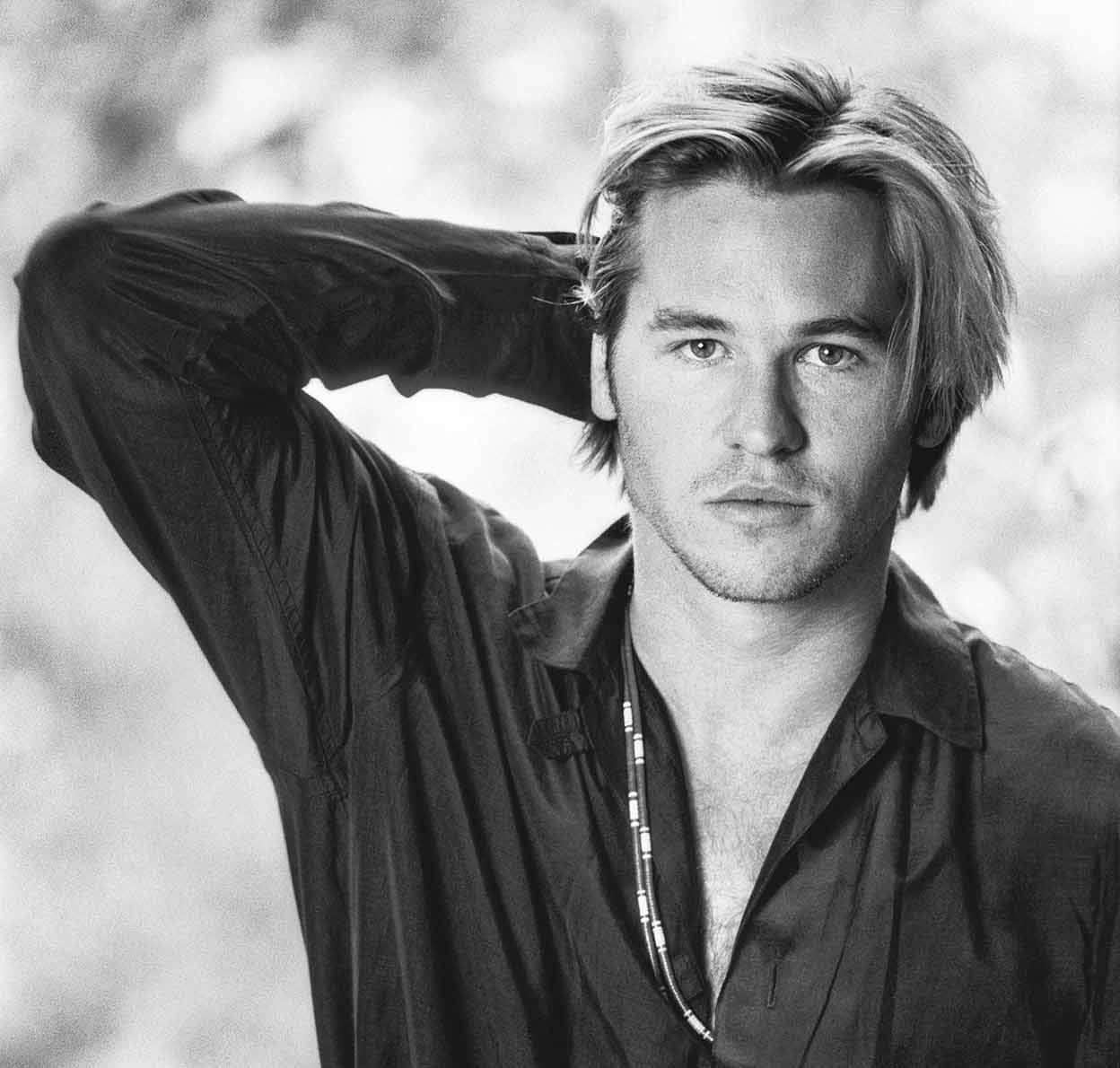 Val Kilmer Blackand White Portrait Wallpaper