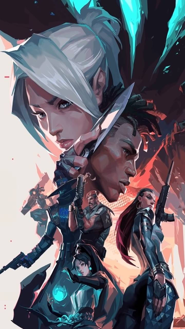 Valorant Agents Ready For Battle Iphone Wallpaper