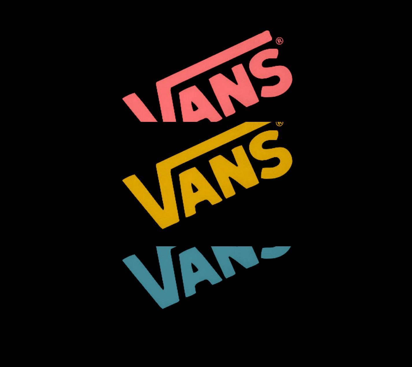Vans Off The Wall Three Colored Wallpaper