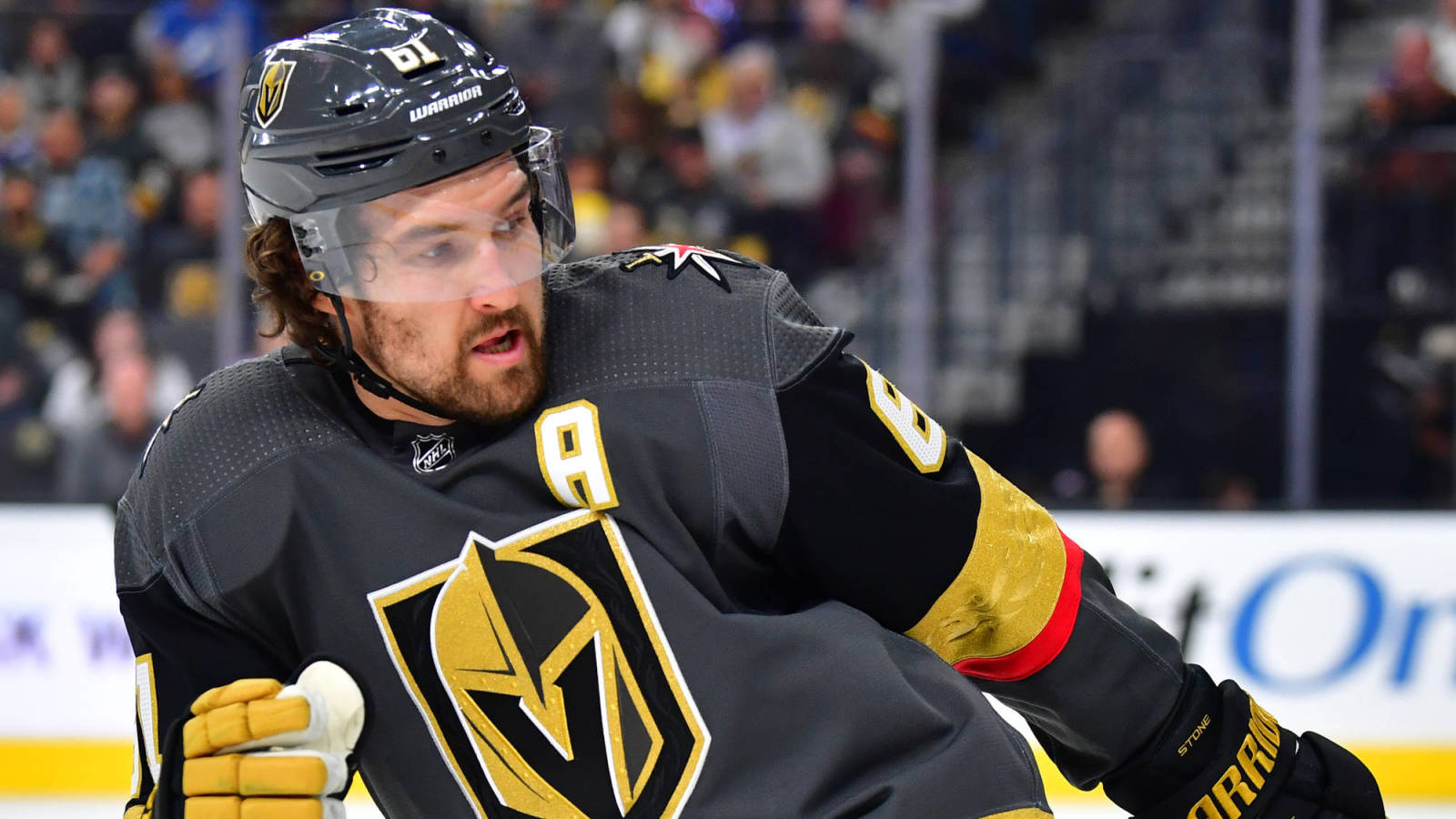 Vegas Golden Knights Captain Mark Stone Medium Shot Wallpaper