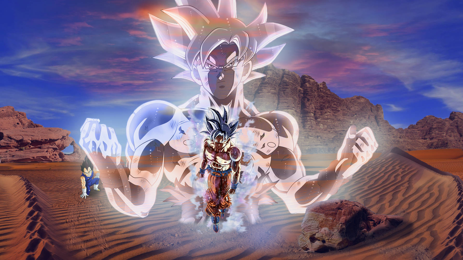 Download free Vegeta And Ultra Instinct Goku Wallpaper - MrWallpaper.com