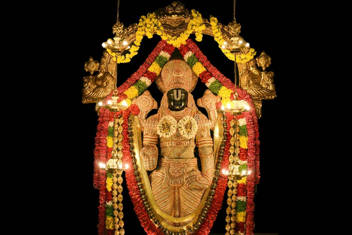 Venkateswara Swamy Destroyer Of Sins Deity Wallpaper