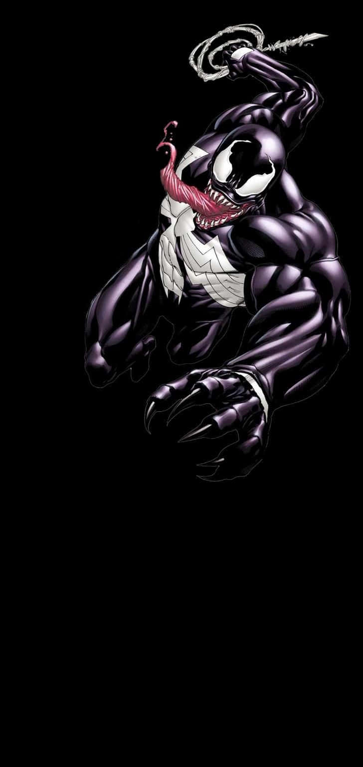Venom Black Abstract Wallpaper