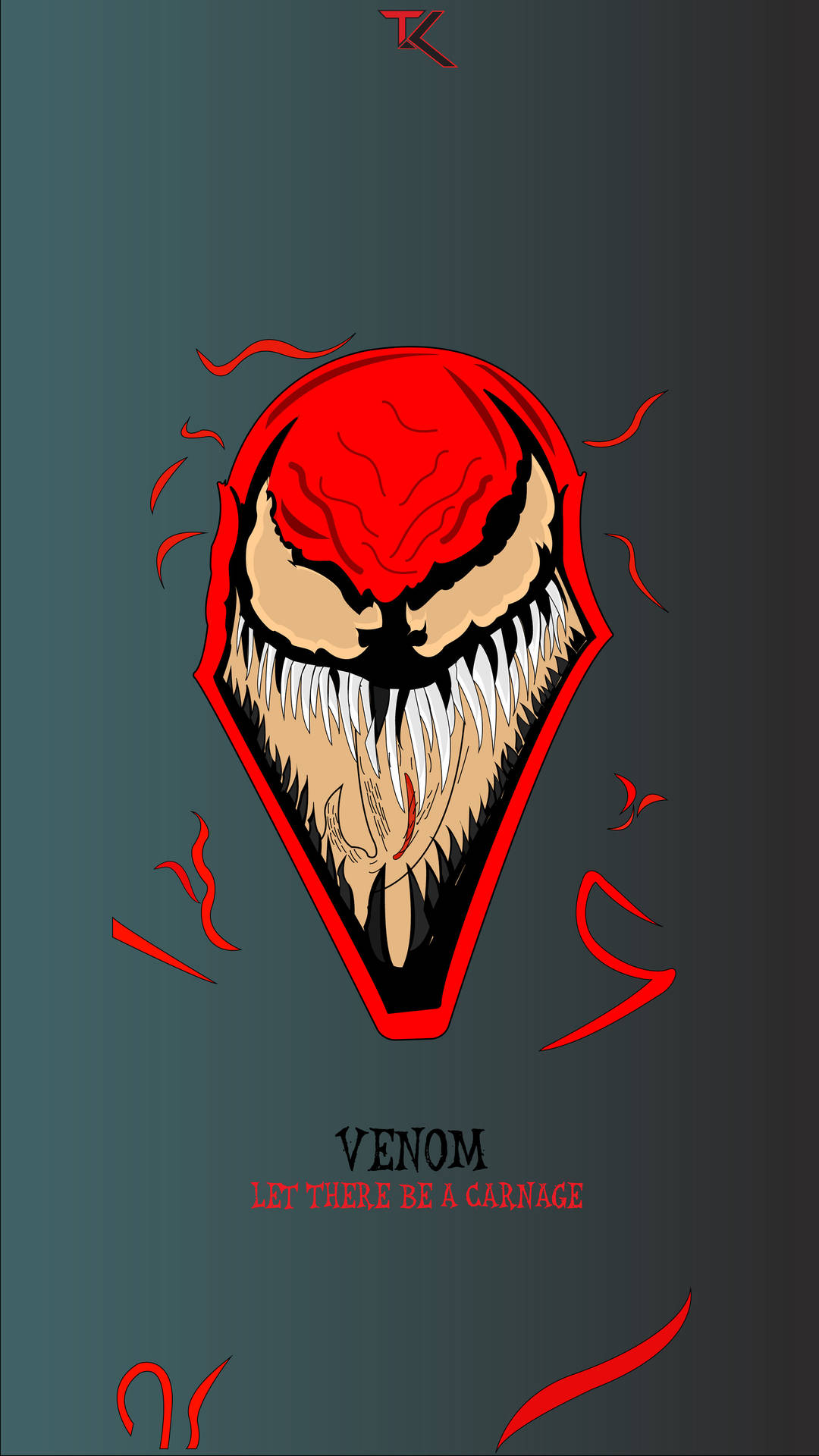 Carnage RED, carnage, marvel, venom, HD phone wallpaper