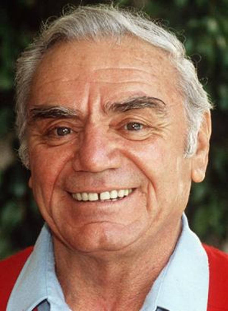 Veteran Actor Ernest Borgnine Face Close-up Wallpaper