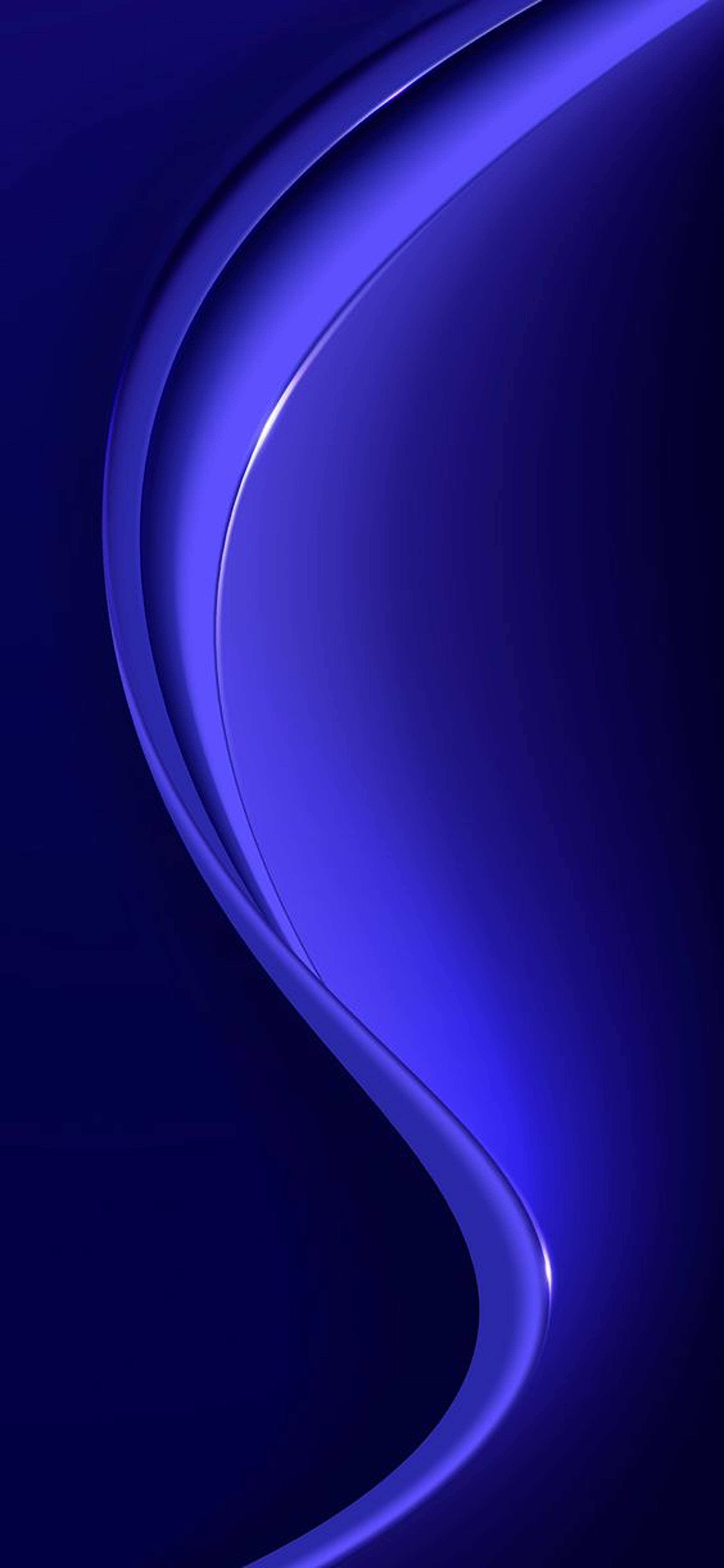 Vibrant Blue Light Wave On Redmi Note 9 Pro Wallpaper