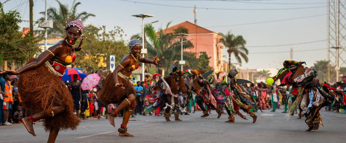 Vibrant Carnival Festival In Guinea-bissau Wallpaper