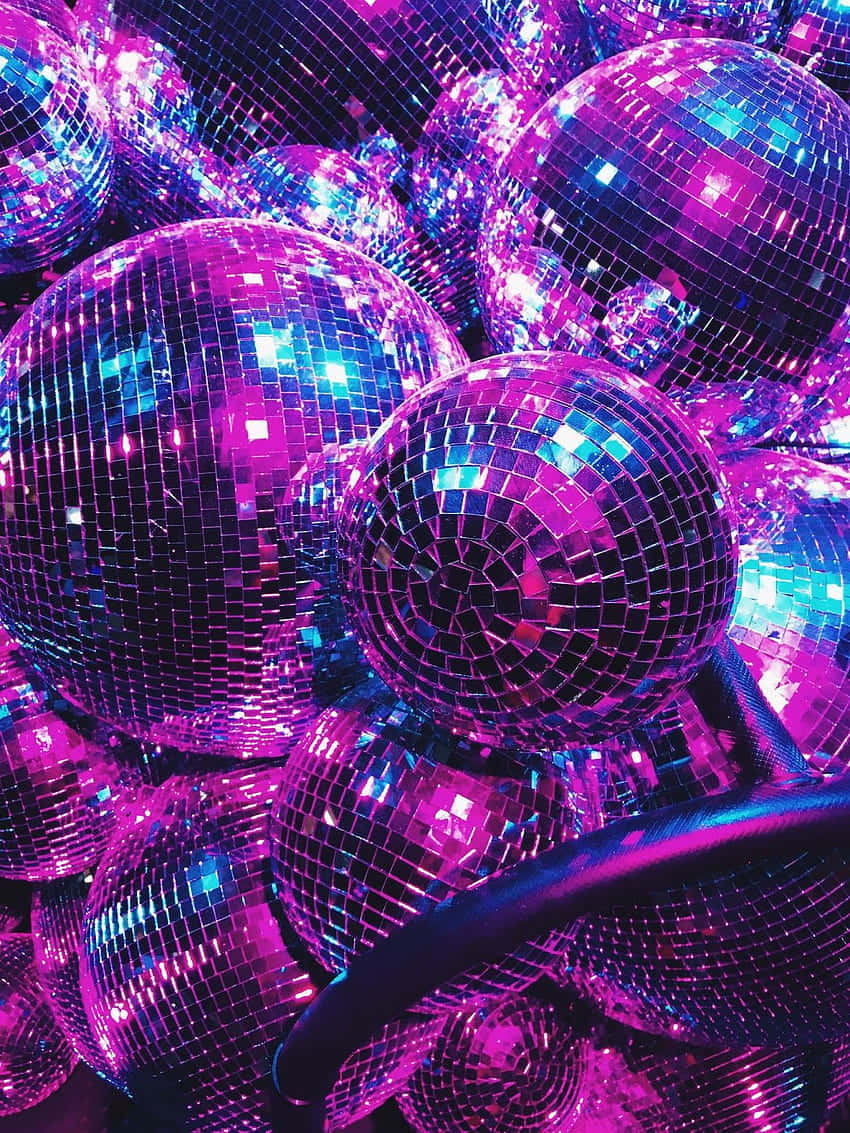 Vibrant Disco Balls Cluster.jpg Wallpaper
