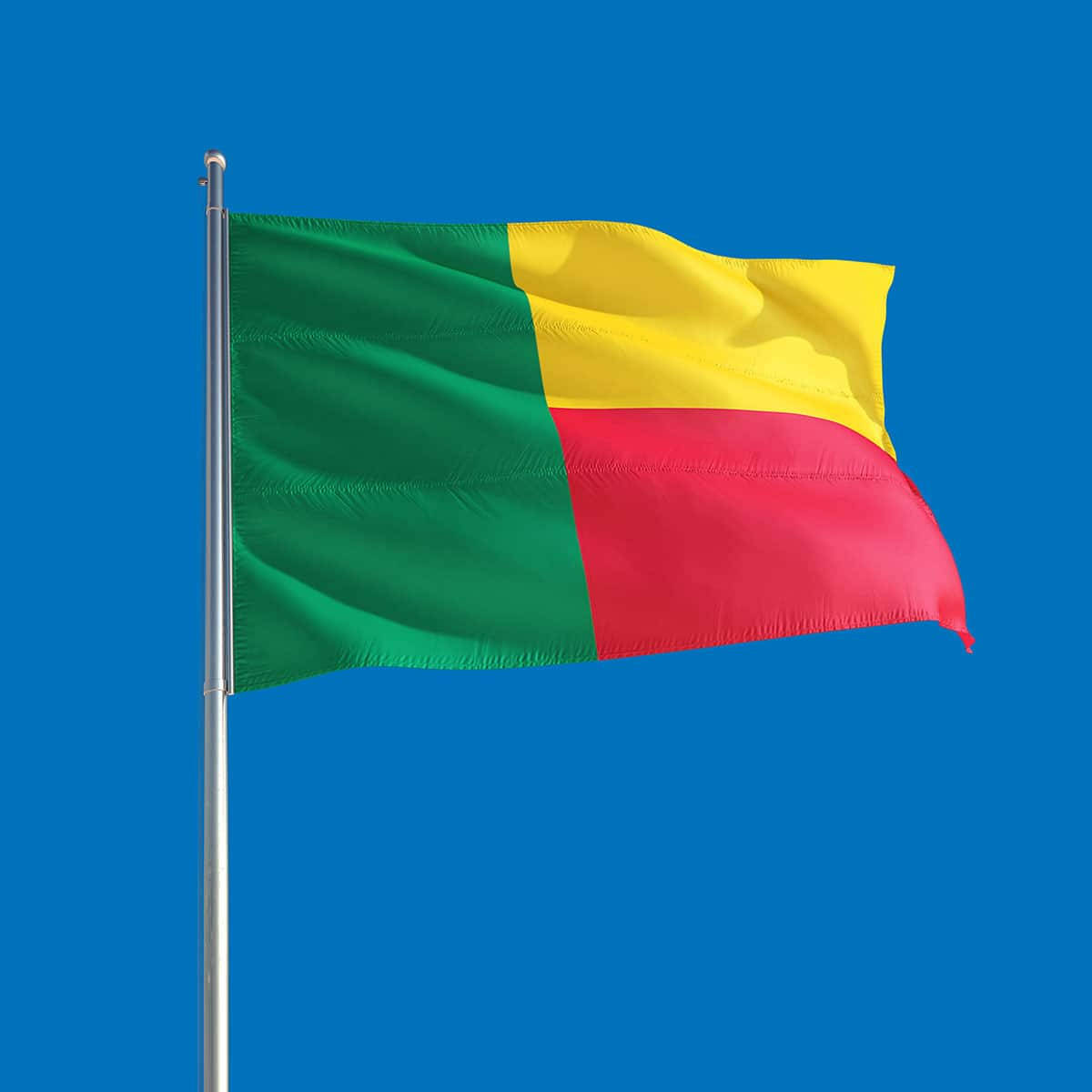 Vibrant Flag Of Benin Wallpaper