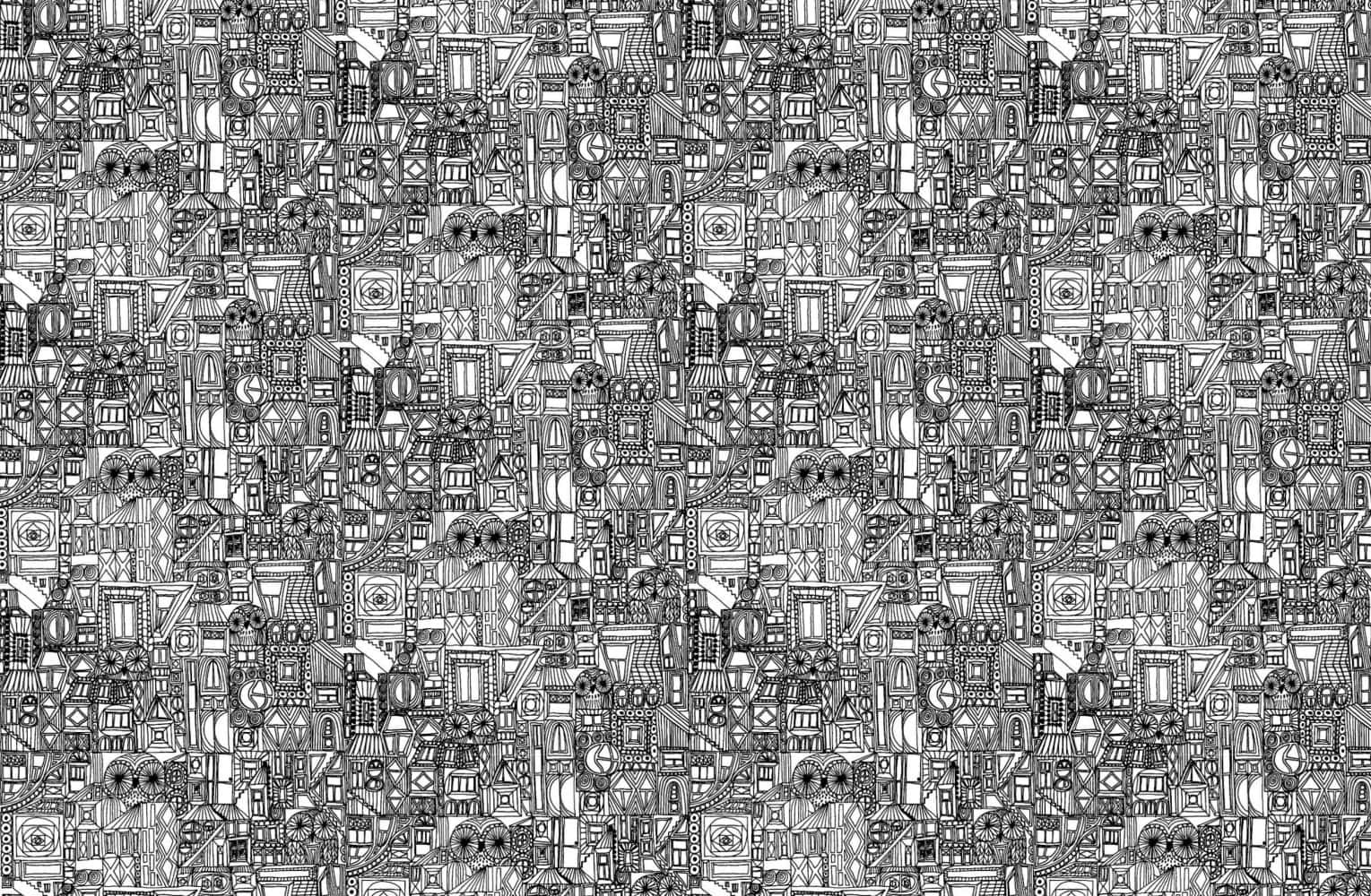 Vibrant Geometric Pattern Design Wallpaper