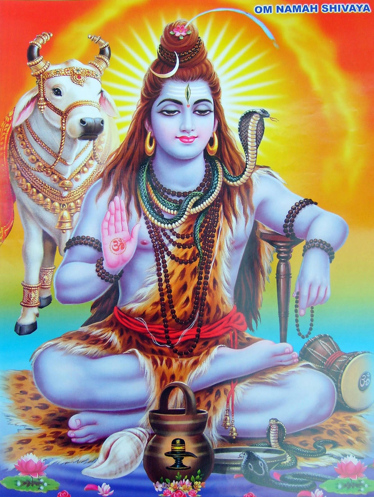 Vibrant Lord Shiva Wallpaper