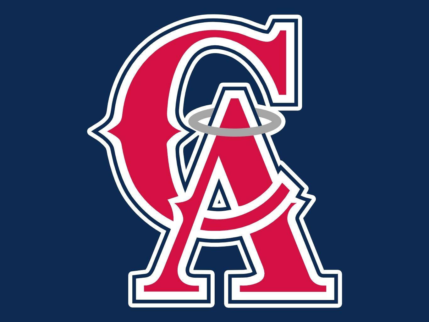 Vibrant Los Angeles Angels Logo Wallpaper