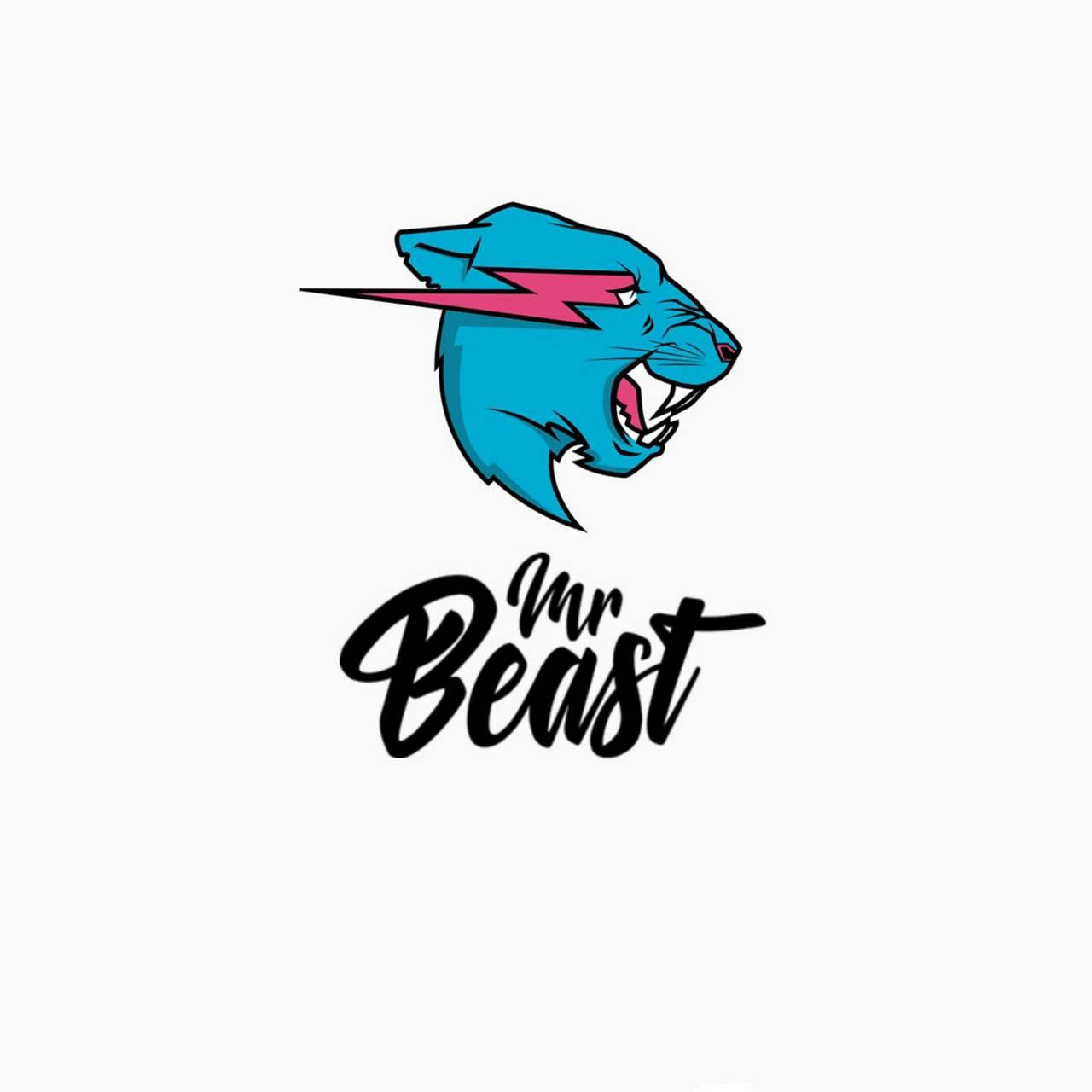 Vibrant Mr Beast Logo And Wordmark Wallpaper