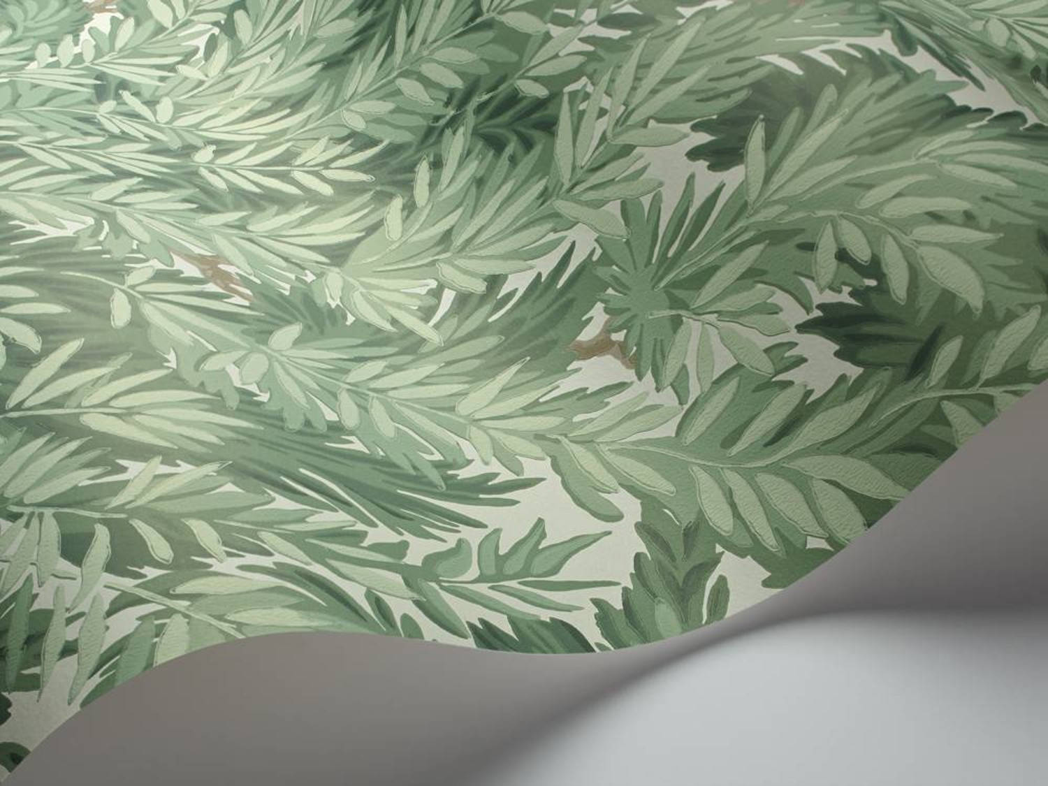 Vibrant Viridian Shines Through Wallpaper