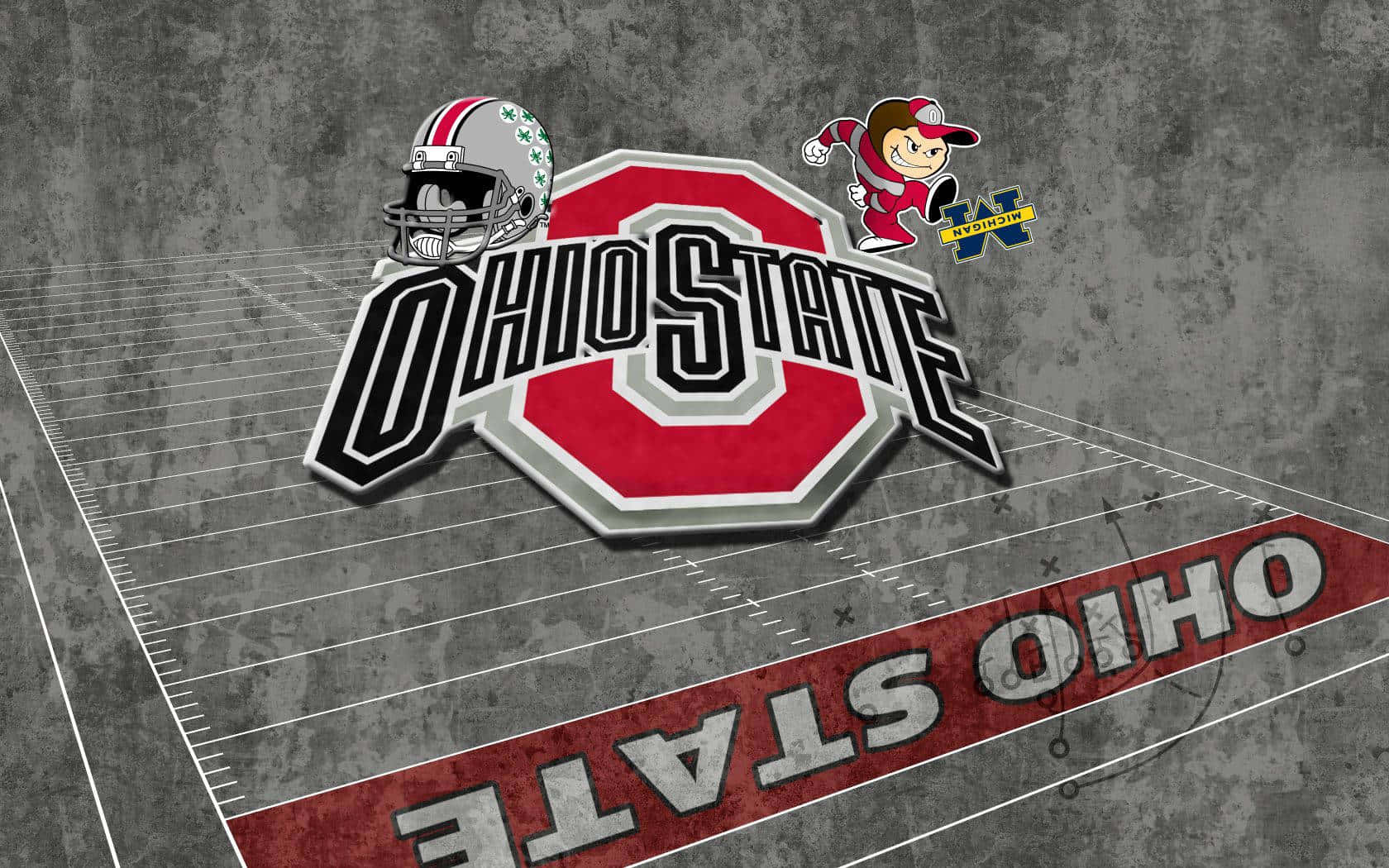 Vibrant Visual Of Ohio State Theme Wallpaper