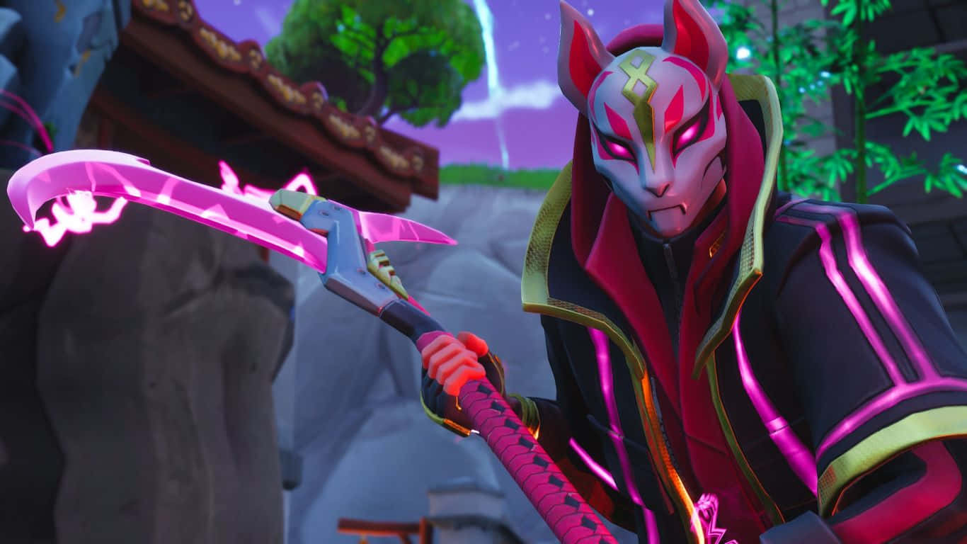 Video Game Character Drift Fortnite 1366x768 Wallpaper