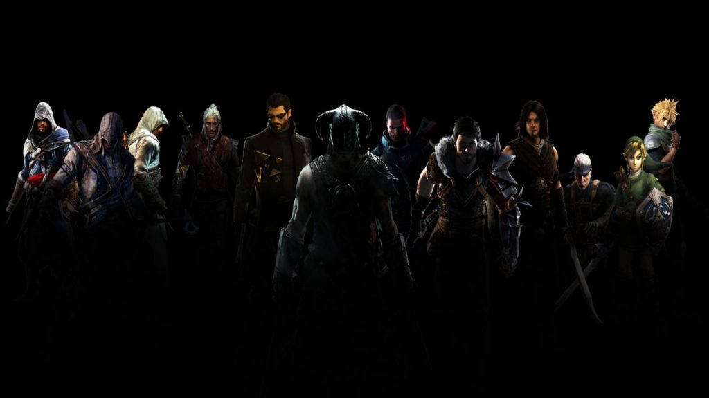 Video Game Characters Gaming Banner Wallpaper