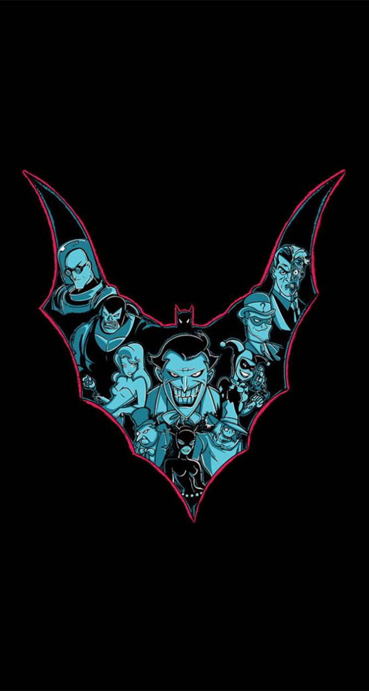 Villain And Batman Logo Animated Wallpaper