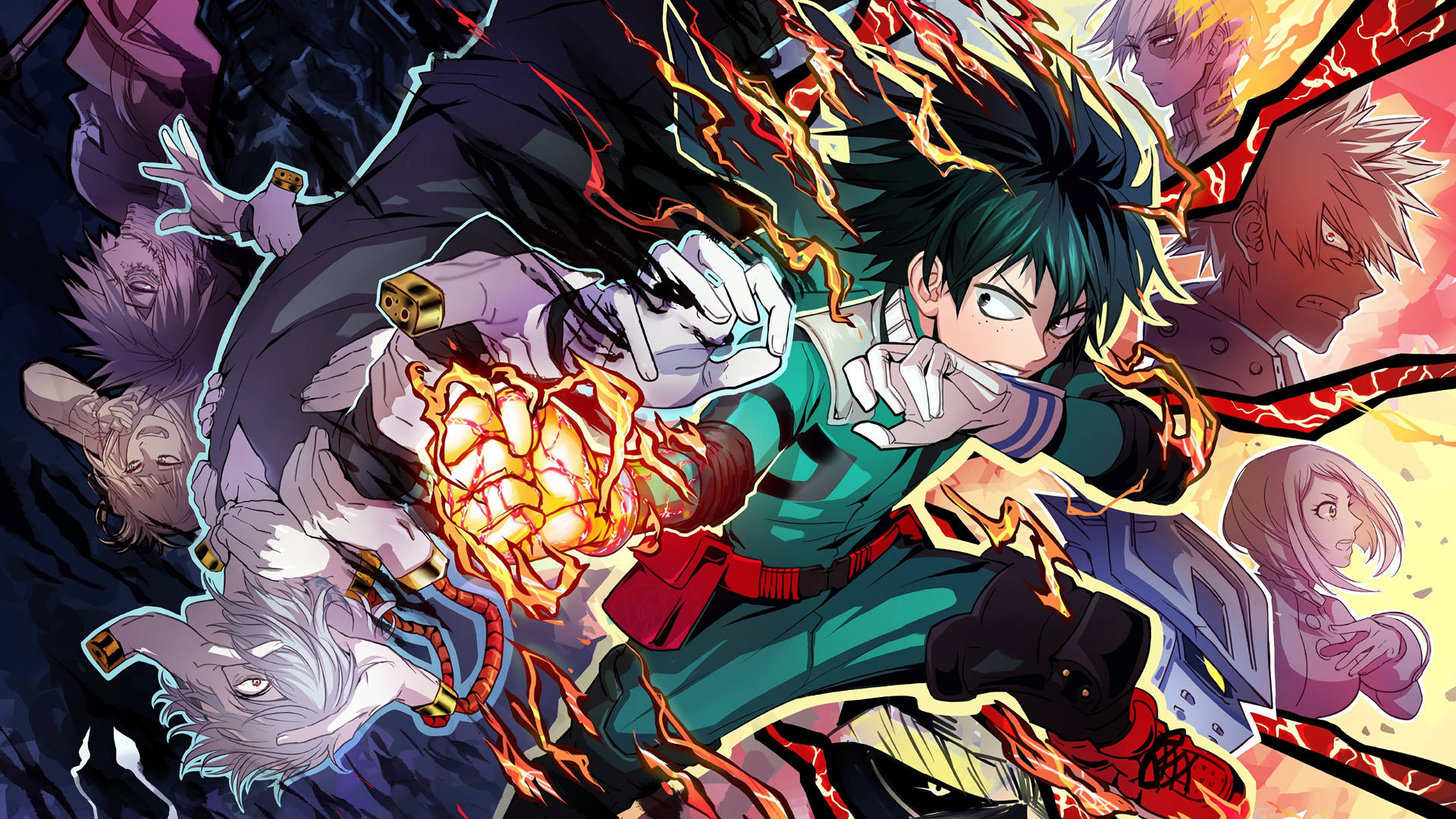 Download free Villain Deku With Bnha Characters Wallpaper - MrWallpaper.com