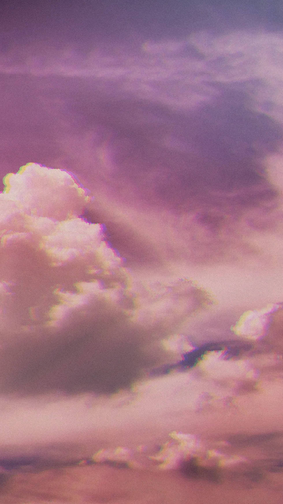 Vintage Aesthetic Clouds Pink Sky Wallpaper