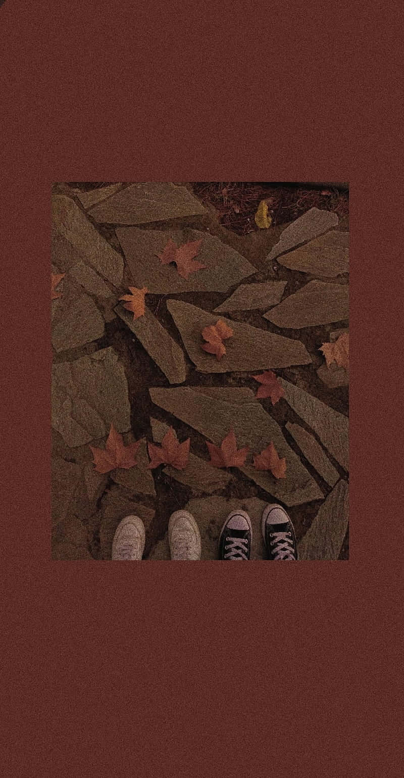 Vintage Autumn Shoes Edit Phone Wallpaper