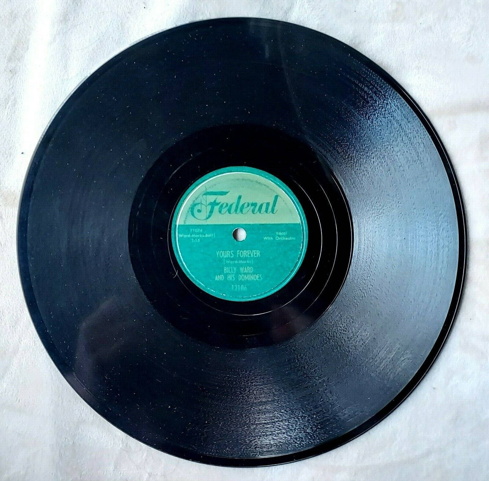 Vintage Black Vinyl Record - Billy Ward And The Dominoes Wallpaper