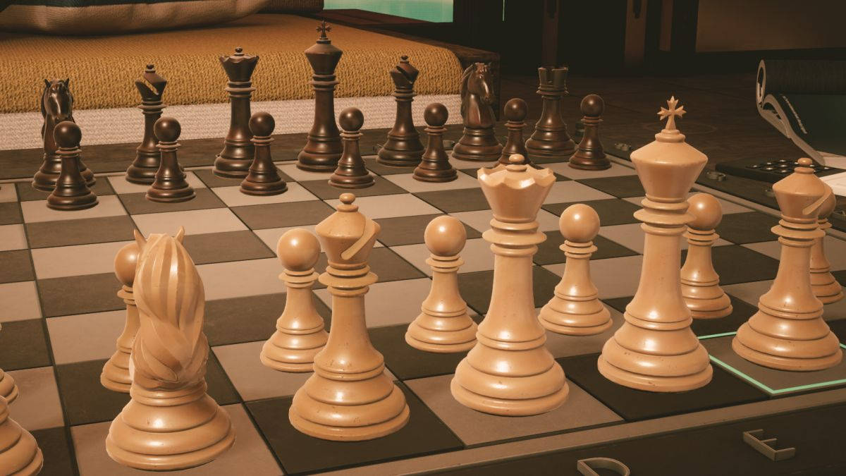 Vintage Ivory Chess Pieces Wallpaper