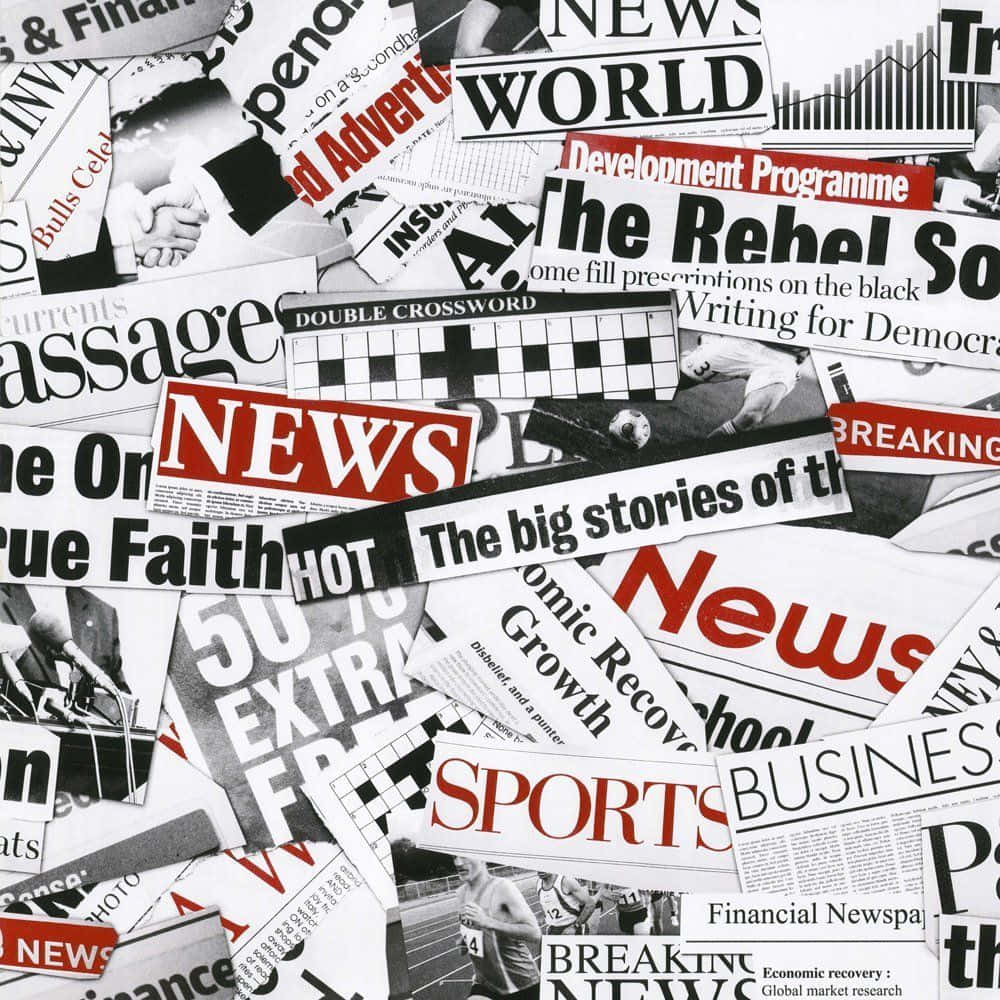 Vintage Newspaper Articles Wallpaper