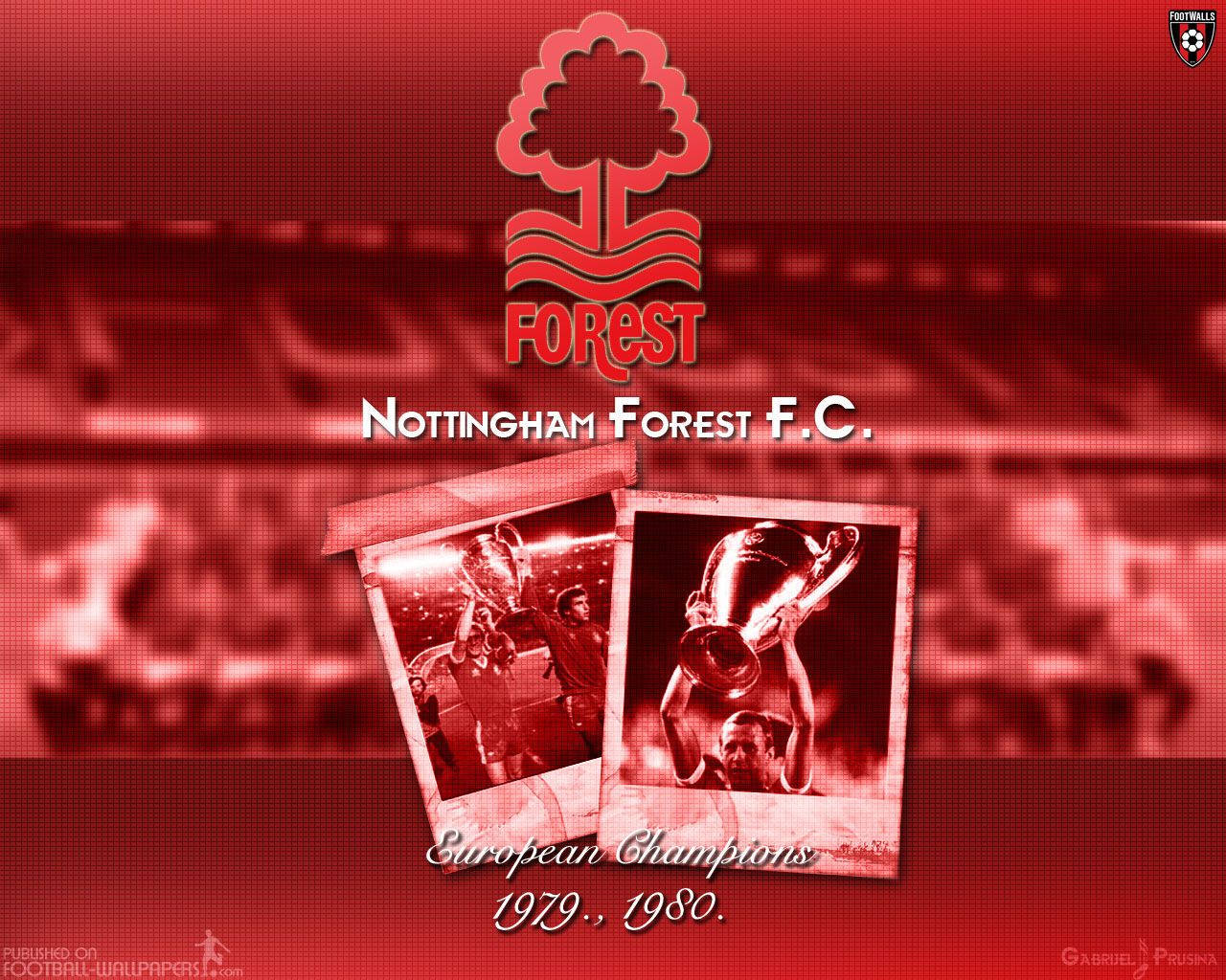 Vintage Polaroid Of Nottingham Forest Fc Stadium Wallpaper