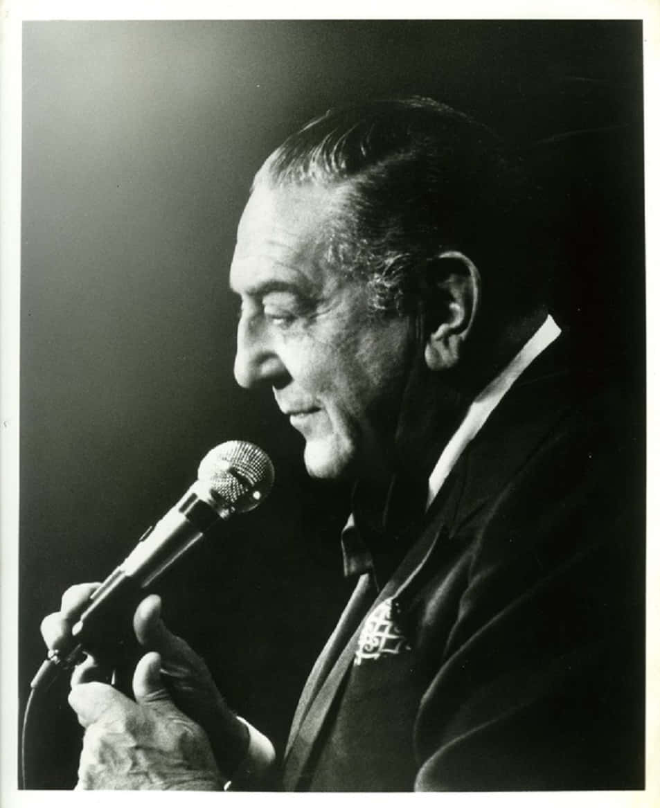 Vintage Portrait Of Guy Lombardo Performing Wallpaper