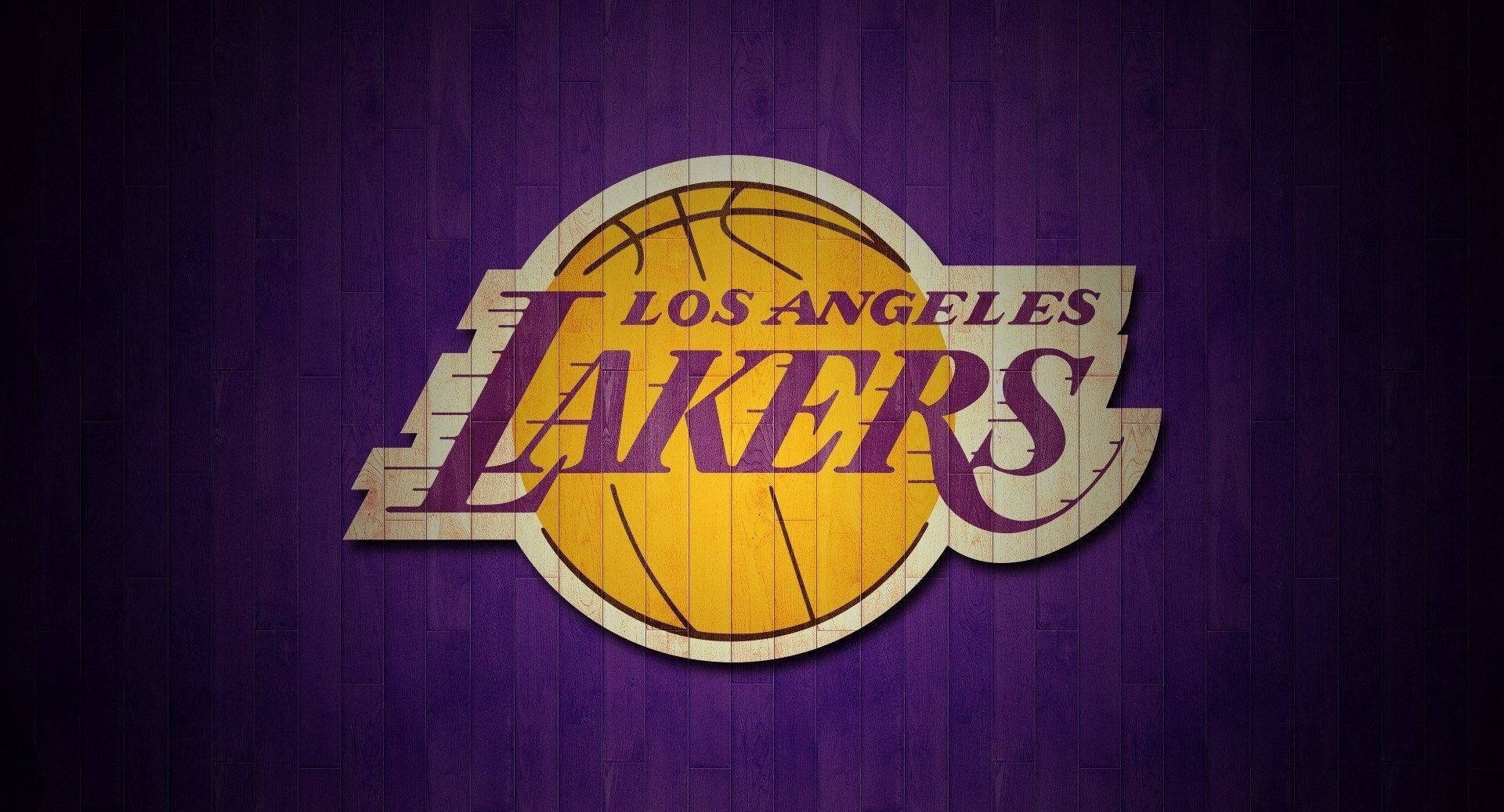 Vintage Purple Lakers Logo Wallpaper