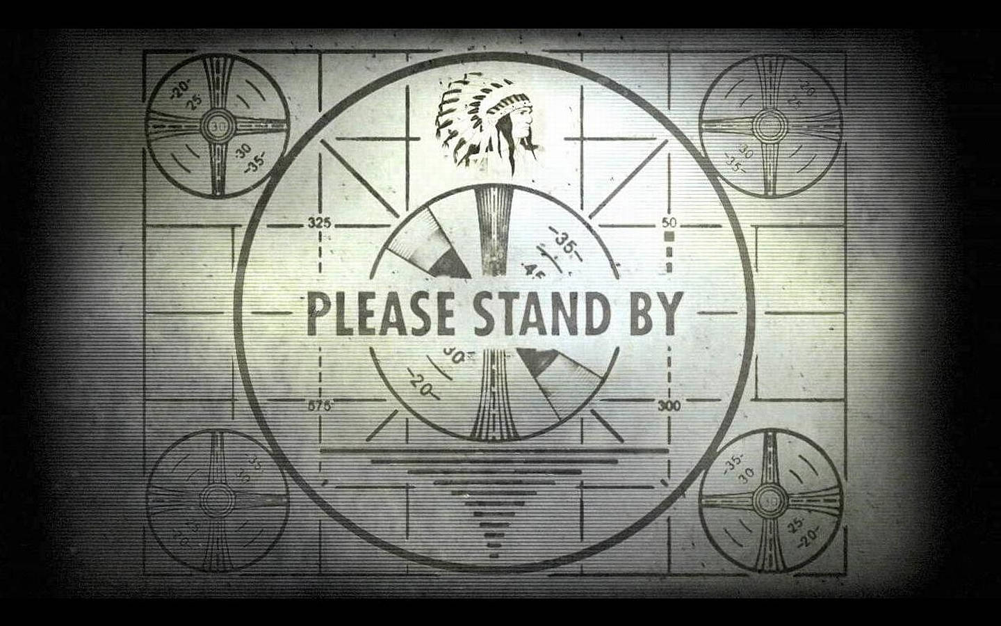 Vintage Screen Test Please Stand By Wallpaper