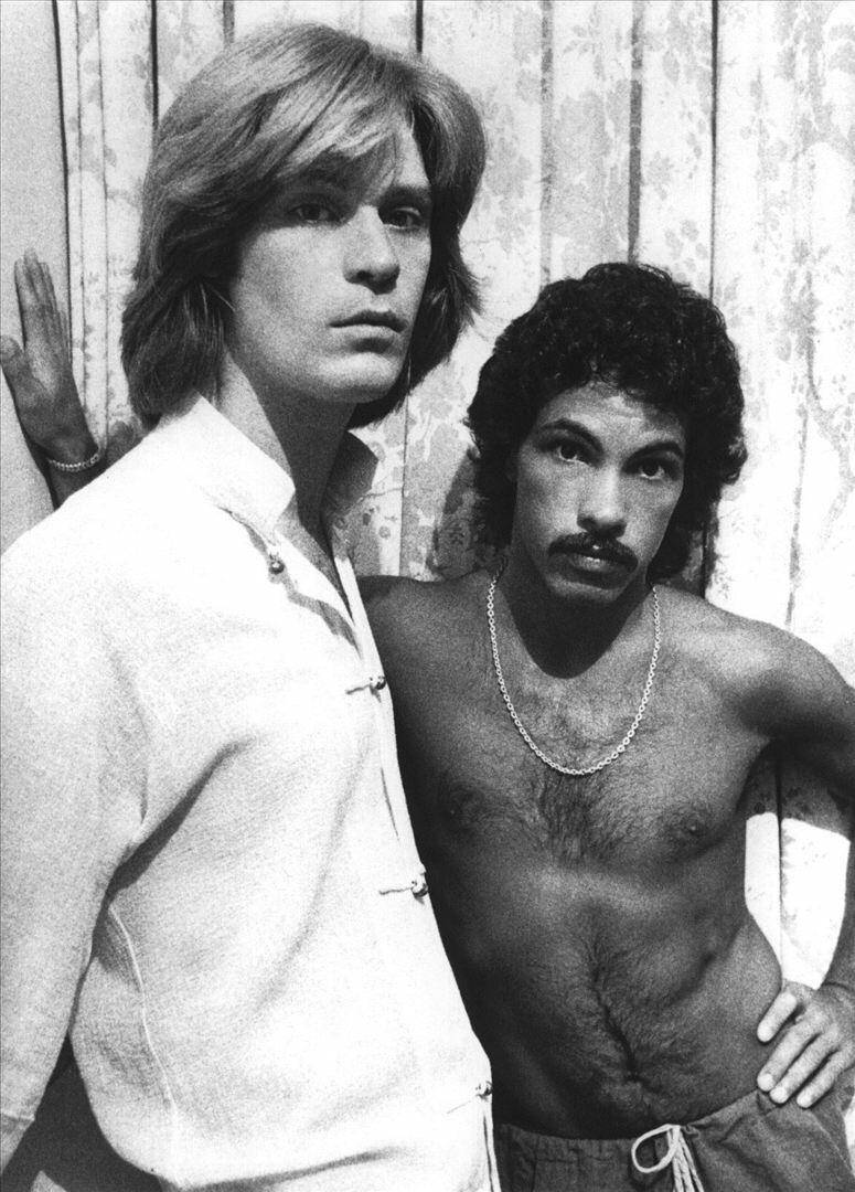 Vintage Snapshot Of Iconic Pop-rock Duo Daryl Hall And John Oates Wallpaper