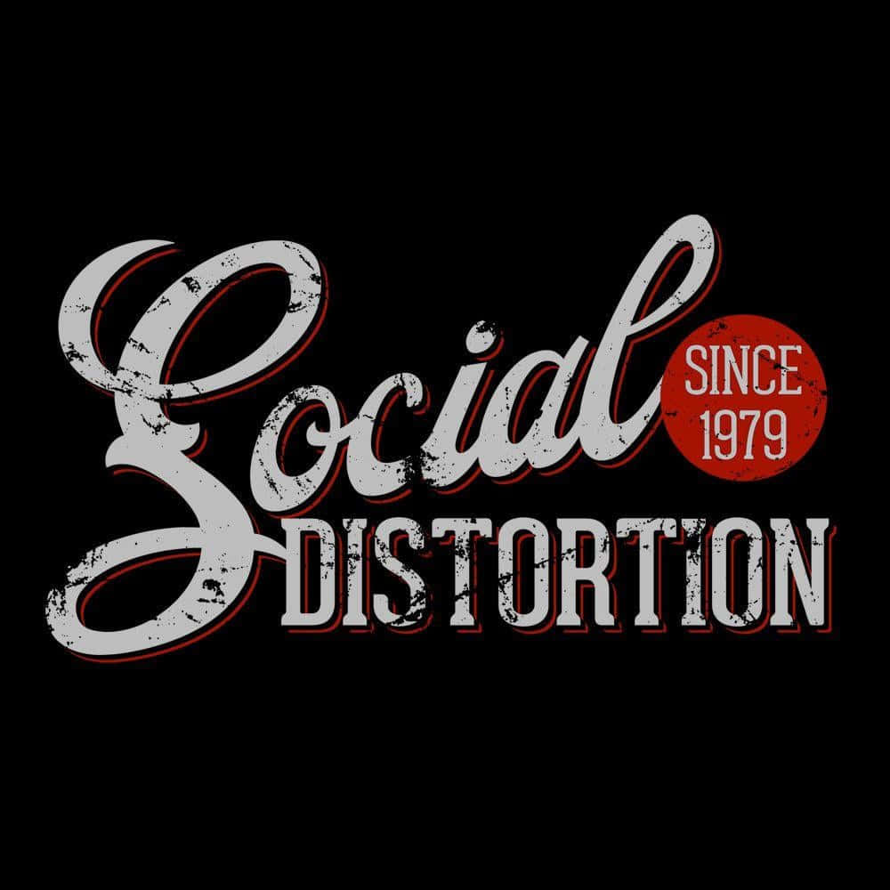Vintage Typography Of Social Distortion Wallpaper