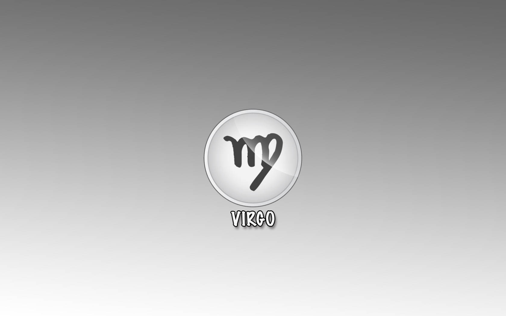 Virgo Zodiac Symbol Gray Wallpaper