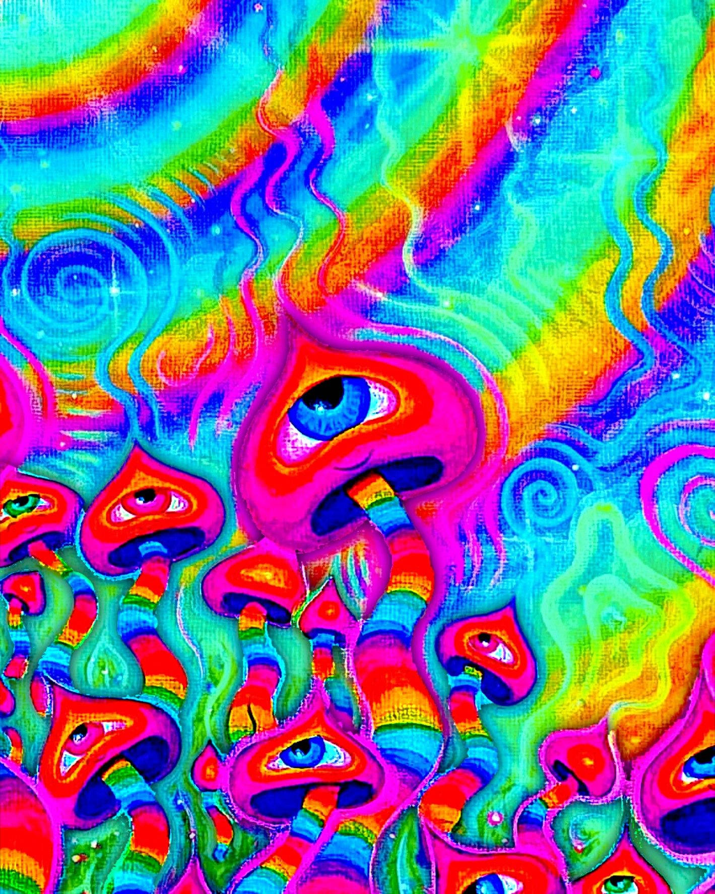 Visit Aesthetic Trippy And Explore Its Visually Stimulating World. Wallpaper