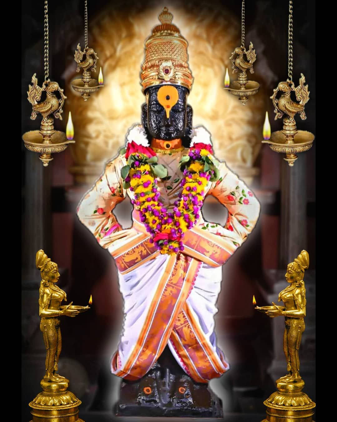 Vithu Mauli At Temple Wallpaper