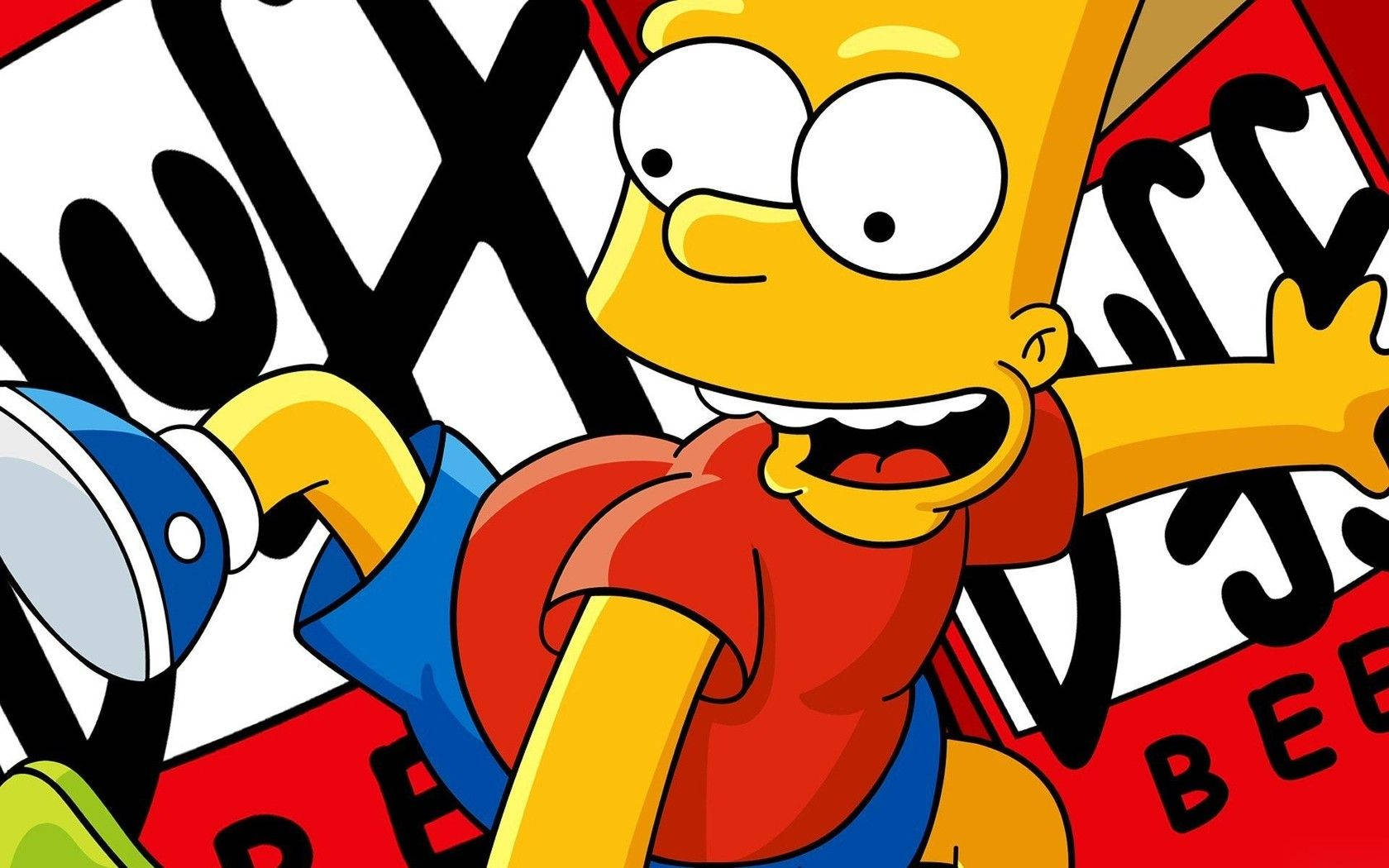 Wacky Bart Simpsons Wallpaper
