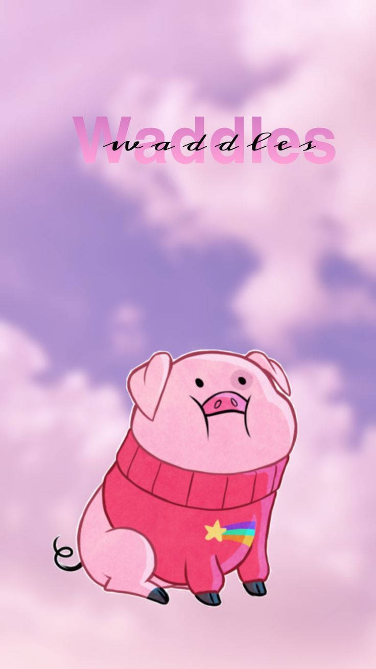 Waddles Digital Drawing Wallpaper